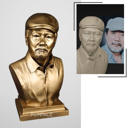 Personalized Bust Statue - The Perfect Gift for Bosses, Partners, and Loved Ones
